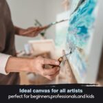 CONDA 18x24 inch Stretched Canvas for Painting, 5 Pack Large Canvas, 100% Cotton... - Image 7