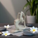 Yoga Figurine Sculpture, Modern Abstract Yoga Statue for Home Decor, Elegant Fem... - Image 9