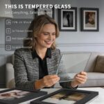 8x10 Picture Frame 5-Pack - Black Wooden 10x8 Frames with Tempered Glass, Classi... - Image 5