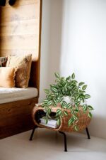 Briful Fake Plants Indoor Artificial Potted Silk Plants Faux Watermelon Peperomi... - Image 6