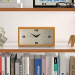 JONES CLOCKS® Odeon Desk Clock | Modern Rectangular Design | Mustard Yellow | St... - Image 4