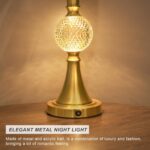 Oneach 28.5" Gold Table Lamps Set of 2, Tall Luxury Bedside Lamps with Night Lig... - Image 5