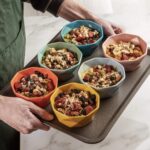 Porcelain Ramekins Dessert Bowls - 8 Ounce Ceramic Oven Safe Geometric Bowl for ... - Image 6