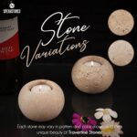 Marble Tealight Candle Holders 3.5 Inch Travertine Votive Candles Holder for Wed... - Image 4