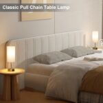 Gold Bedside Lamp for Bedroom Nightstand - Small Table Lamp with USB A + C Charg... - Image 3