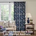 Unique Nautical Print Curtains,Maximalist Designer Custom 70% Printed Blackout B... - Image 3