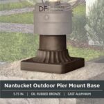 Designers Fountain Outdoor Post Light Base, 5.75 Inch Pier Mount for Deck, Porch... - Image 3