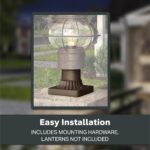 Designers Fountain Outdoor Post Light Base, 5.75 Inch Pier Mount for Deck, Porch... - Image 6