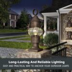 Designers Fountain Outdoor Post Light Base, 5.75 Inch Pier Mount for Deck, Porch... - Image 7