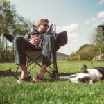 SUNNYFEEL Oversized Rocking Camping Chair, Fully Padded Patio Chair with Side Po... - Image 5