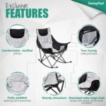 SUNNYFEEL Oversized Rocking Camping Chair, Fully Padded Patio Chair with Side Po... - Image 7