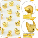 Yaocom 50 Pcs Mini Golden Duck Statue Bulk Golden Duck Figurines Micro Garden La... - Image 5