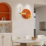 House Warming Gifts New Home - Large Gold Round Decorative Wall Clock Silent Boh... - Image 6