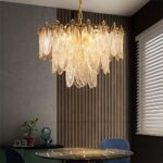 A Million Modern Pendant Chandelier, 8-Light Round 24" LED Ceiling Light, 3-Tier... - Image 3