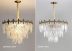 A Million Modern Pendant Chandelier, 8-Light Round 24" LED Ceiling Light, 3-Tier... - Image 5