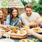 500PCS Cocktail Picks Kit, 4 Styles Fancy Toothpicks for Appetizers, 3 Sizes Lon... - Image 4
