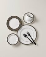 Lenox Vintage Jewel 5 Piece Boxed Set White Dinnerware - Image 3