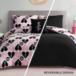 Juicy Couture Plush Reversible Queen Heart Logo 4-Piece Full/Queen Comforter Set... - Image 4
