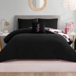 Juicy Couture Plush Reversible Queen Heart Logo 4-Piece Full/Queen Comforter Set... - Image 6