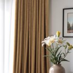 Velvet Curtains 84 Inch Length 2 Panels Set Gold Brown Light Blocking Thermal In... - Image 4