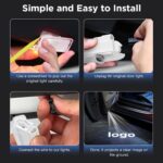 Car Door Lights Logo Projector - 4K HD Puddle Lights for Cars, Compatible with Q... - Image 6