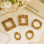 15 PCS Mini Vintage Frames, Tiny Resin Antique Frames, Small Gold picture photo ... - Image 5