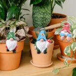 Garden Gnomes Statues Flower Pot Hugger 3PCS Spring Summer Decor Gnomes Decorati... - Image 7
