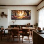SERIMINO Oversized Wall Art, Landscape Wall Art, Nature Art Prints Decor, Fall F... - Image 5