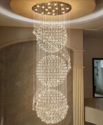 D40'' x H120'' Crystal Chandelier for Entryway High Ceiling Chandeliers Glam Cha... - Image 6