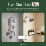 Shampoo and Conditioner Dispenser Wall Mounted Set of 3 Amber Gold - No Drill Sh... - Image 7