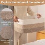 OIASKET Large Storage Basket for Organizing, Woven Rope Basket for Shelves, Clos... - Image 8