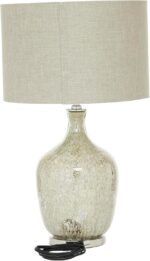 Deco 79 Glass Room Table Lamp Accent Lamp with Faux Mercury Glass Finish, Lamp 1... - Image 5