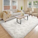 BENRON White Fluffy Rugs for Living Room 4x6, Soft Cream Area Rug for Kids Child... - Image 7
