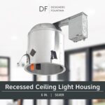 Designers Fountain LED Recessed Ceiling Light Housing, 6 Inch IC Rated Shallow R... - Image 3