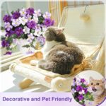 Garisey Artificial Fake Flowers for Outdoor Indoor Garden Home Decoration, 2PCS ... - Image 9