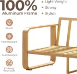 CHITA Outdoor Furniture Set 4 Piece, 5-Seats Patio Conversation Set with 6.3in T... - Image 5