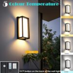 iYogaled Dimmable Modern Outdoor Wall Light Fixtures, 1400LM Waterproof Porch Li... - Image 3