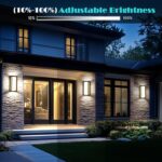 iYogaled Dimmable Modern Outdoor Wall Light Fixtures, 1400LM Waterproof Porch Li... - Image 4
