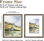 Daofary 8x10 Picture Frame Set of 6, Rustic Farmhouse Photo Frame, Display 5x7 w... - Image 4