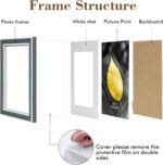 Daofary 8x10 Picture Frame Set of 6, Rustic Farmhouse Photo Frame, Display 5x7 w... - Image 5