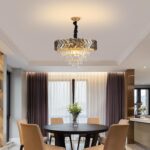 Modern Crystal Chandelier Gold,24" Round Crystals Chandeliers for Dining Room To... - Image 3