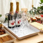 4-Pack Plastic 16" x 11" Large White Serving Trays Set - Reusable Serving Platte... - Image 7