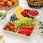 4-Pack Plastic 16" x 11" Large White Serving Trays Set - Reusable Serving Platte... - Image 8