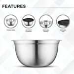 Avador Premium Stainless Steel Mixing Bowls, Set of 7 EXTRA Large Stainless Stee... - Image 5