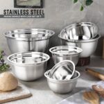 Avador Premium Stainless Steel Mixing Bowls, Set of 7 EXTRA Large Stainless Stee... - Image 6