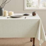 MIULEE Ivory Linen Cotton Table Cloth Rectangle Tablecloth Spring Waterproof Spi... - Image 7