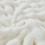Faux Fur Throw Blanket for Couch Cozy Fuzzy Soft Plush Thick Fluffy Fleece Bubbl... - Image 4