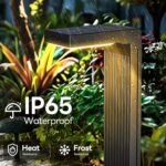 COXSENI Solar Pathway Lights Outdoor 4Pack, 2 Color in 1 Motion Sensor Walkway L... - Image 8