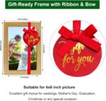 Enamel Picture Frames 4x6, 4 by 6 Gold Glittering Photo Frame with Real Glass & ... - Image 3