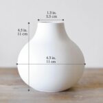 Carrot's Den White Round Vase - Minimalist Nordic, Japandi, Mid Century Modern H... - Image 5